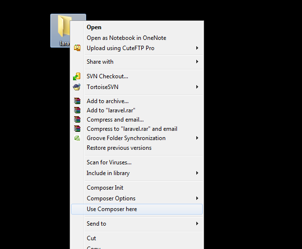 How to install laravel on windows xampp